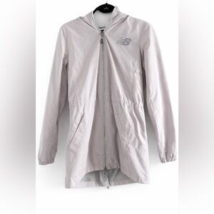 New Balance Light Gray/Lilac Zip-Up Jacket
